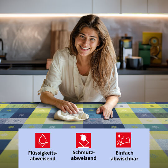 Tischdecke Manhattan Victor blau image number null